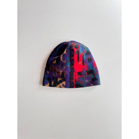 Vintage Other - Vintage 90's 00's Y2K Multicolor Gorpcore Polyester Fleece Beanie Toque Hat